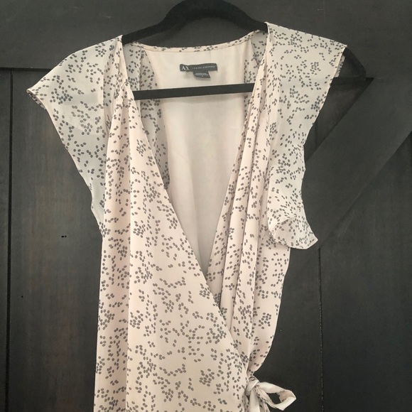 Floral Maxi Wrap dress with short flowy sleeves - Picture 3 of 5